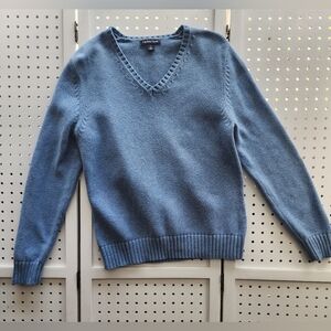 Blue V-Neck Sweater